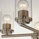 Corona 5 Light 22 inch Satin Nickel Single-Tier Chandelier Ceiling Light in Clear