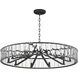 Odeon 10 Light 40 inch Black Chandelier Ceiling Light