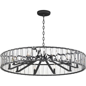 Odeon 10 Light 40 inch Black Chandelier Ceiling Light