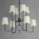 Paoli 8 Light 34 inch Charcoal Bronze Multi-Tier Chandelier Ceiling Light
