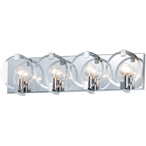 Looking Glass 4 Light 25 inch Polished Chrome ADA Wall Sconce Wall Light