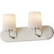 Durham 2 Light 18 inch Satin Nickel Bath Vanity Wall Light