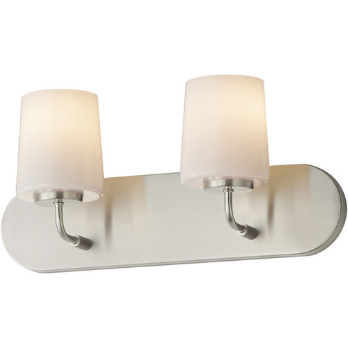 Durham 2 Light 18 inch Satin Nickel Bath Vanity Wall Light