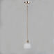 Coraline 1 Light 6 inch Satin Nickel Mini Pendant Ceiling Light