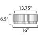 Satori 2 Light 16 inch Ecru Flush Mount Ceiling Light