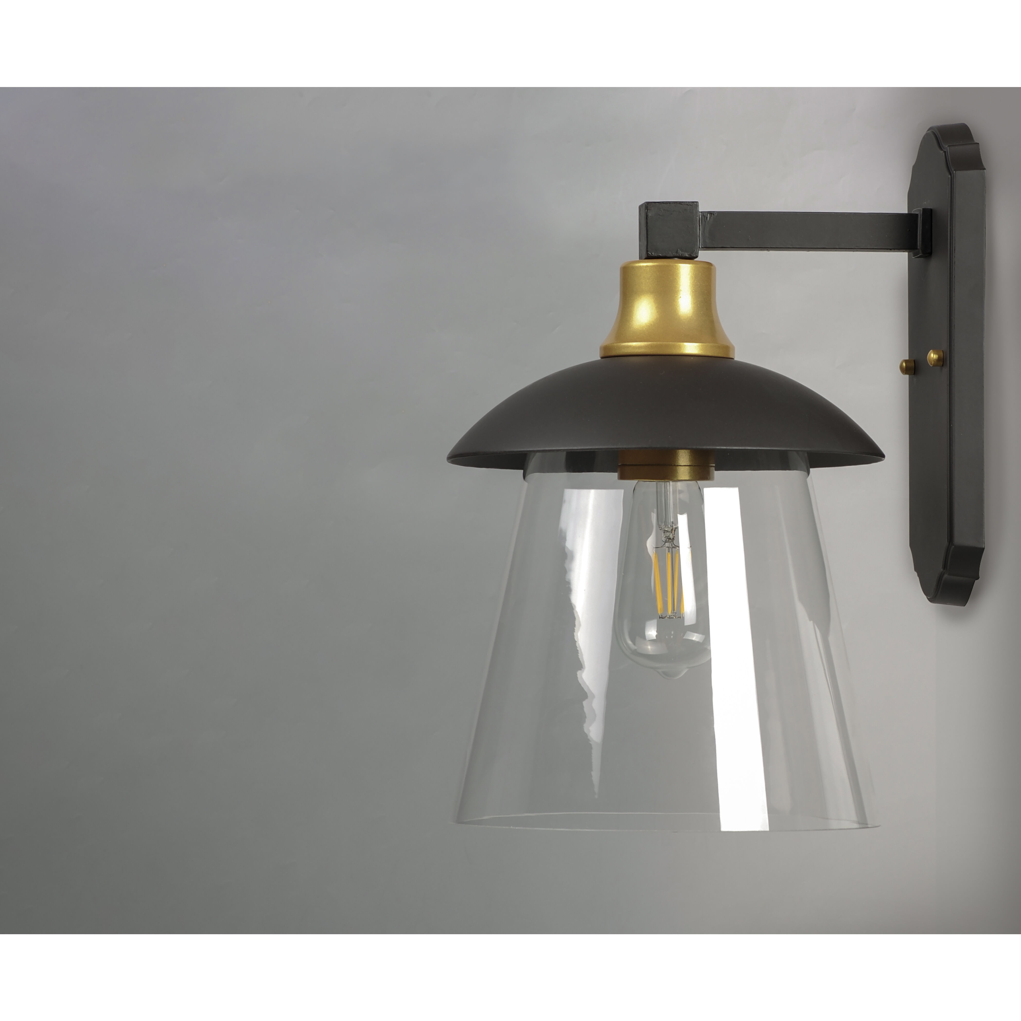 Crib LED 15 inch Bronze/Gold Outdoor Wall Mount