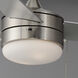 Trio 52 inch Satin Nickel and Black Indoor Ceiling Fan in Black and Satin Nickel, Outdoor Ceiling Fan