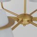 Lucas 8 Light 47.75 inch Natural Aged Brass Chandelier Ceiling Light