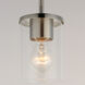 Corona 1 Light 5 inch Satin Nickel Mini Pendant Ceiling Light in Clear