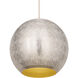 Aurelia 1 Light 13.5 inch Arctic White Single Pendant Ceiling Light in Steel ARW