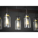Magnolia 6 Light 32 inch Bronze and Gold Linear Pendant Ceiling Light