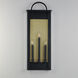 Manchester 3 Light 30 inch Black Outdoor Wall Mount