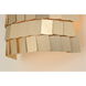 Glamour 2 Light 4.75 inch Champagne and Gold Wall Sconce Wall Light