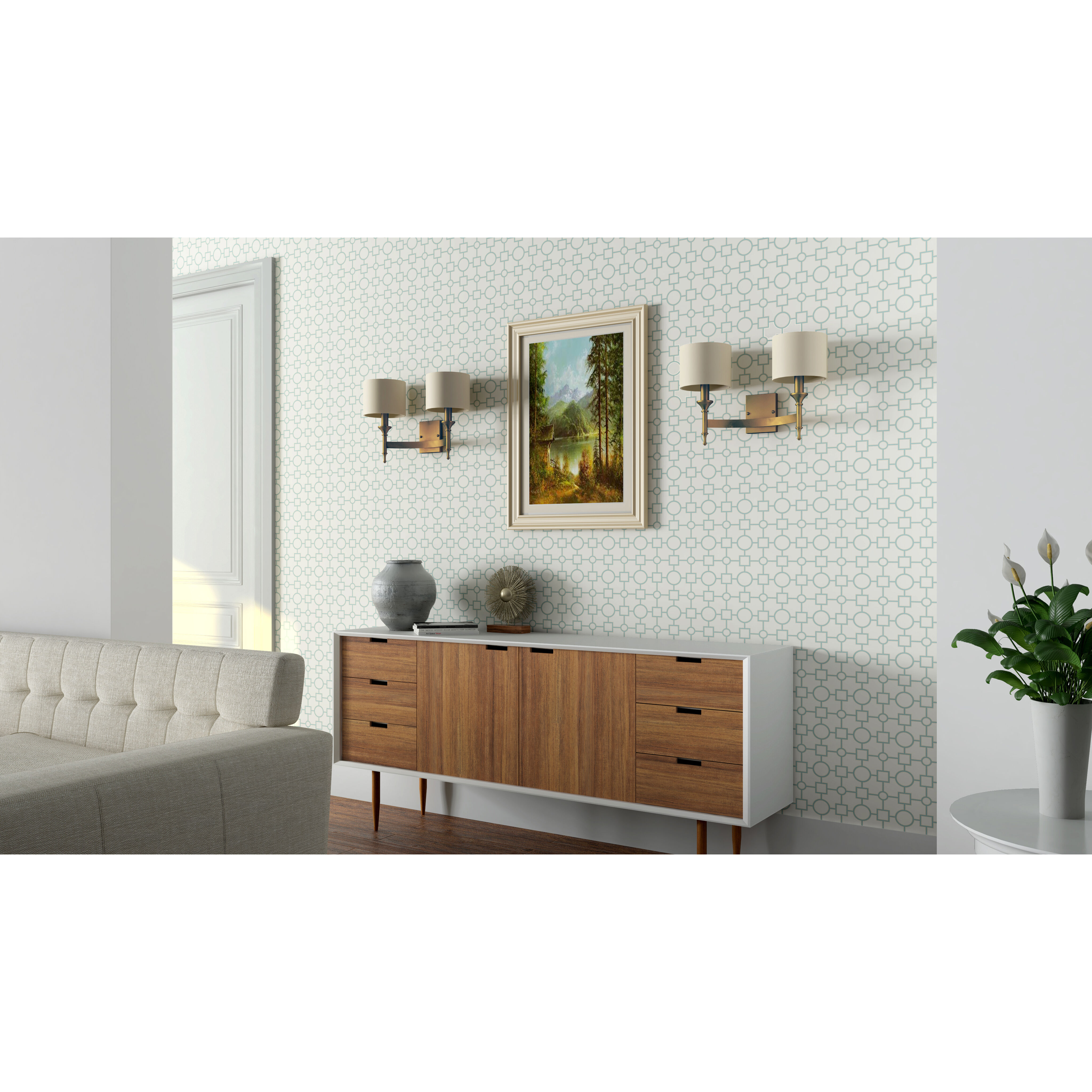 Fairmont 2 Light 18 inch Natural Aged Brass Wall Sconce Wall Light Maxim SHADE ONLY ITEM 22379OMNAB shade only