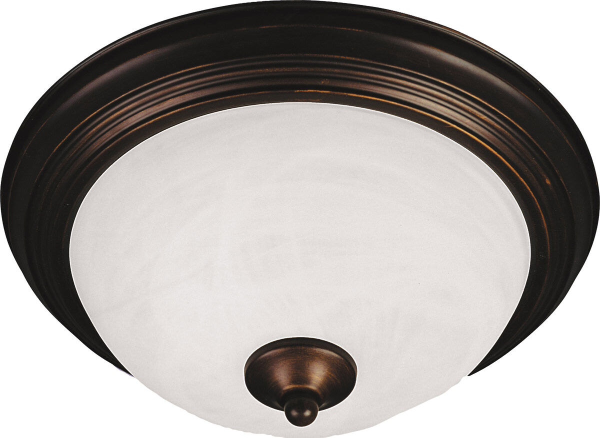 Essentials - 584x 3 Light 16 inch Oil Rubbed Bronze Flush Mount Ceiling Light