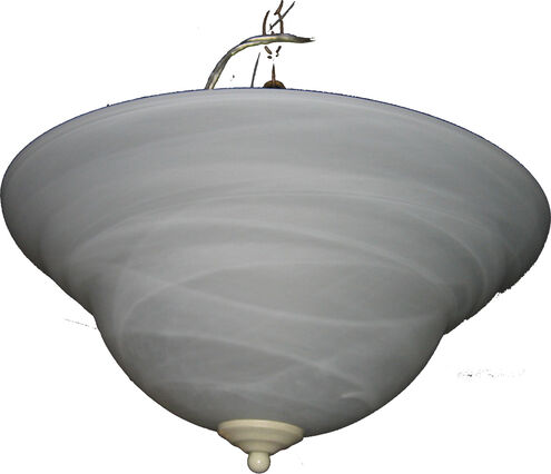 Foothills Forge 2 Light Navaho White Invert Bowl Pendant Ceiling Light