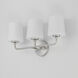 Bristol 3 Light 20.75 inch Satin Nickel Bath Vanity Wall Light