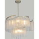 Victoria 9 Light 33 inch Golden Silver Single Pendant Ceiling Light