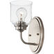 Acadia 1 Light 5 inch Satin Nickel Wall Sconce Wall Light