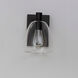 Babylon 1 Light 7 inch Black Wall Sconce Wall Light