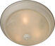 Essentials - 584x 2 Light 14 inch Textured White Flush Mount Ceiling Light in Marble, 60
