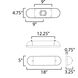 Capsule LED 18 inch Polished Chrome Bath Vanity Wall Light