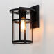 Clyde Vivex 1 Light 14 inch Black Outdoor Wall Mount