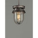 Breakwater 1 Light 7 inch Weathered Zinc Semi-Flush Mount Ceiling Light