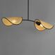 Bonnet 2 Light 34.5 inch Black Linear Pendant Ceiling Light
