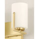 Dart 2 Light 13 inch Satin Brass Vanity Light Wall Light