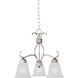 Basix 3 Light 19 inch Satin Nickel Mini Chandelier Ceiling Light