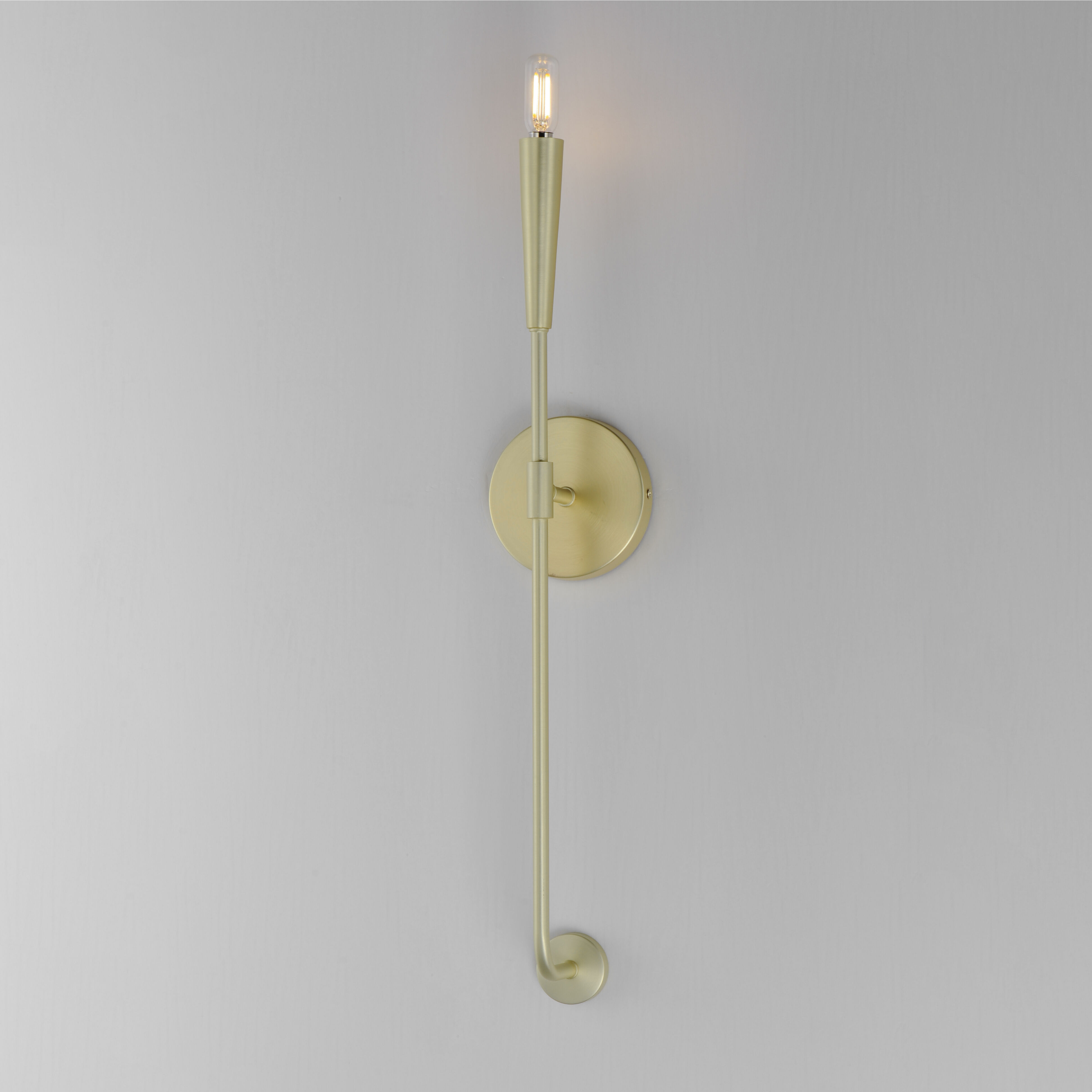 Vela 1 Light 5 inch Satin Brass ADA Wall Sconce Wall Light
