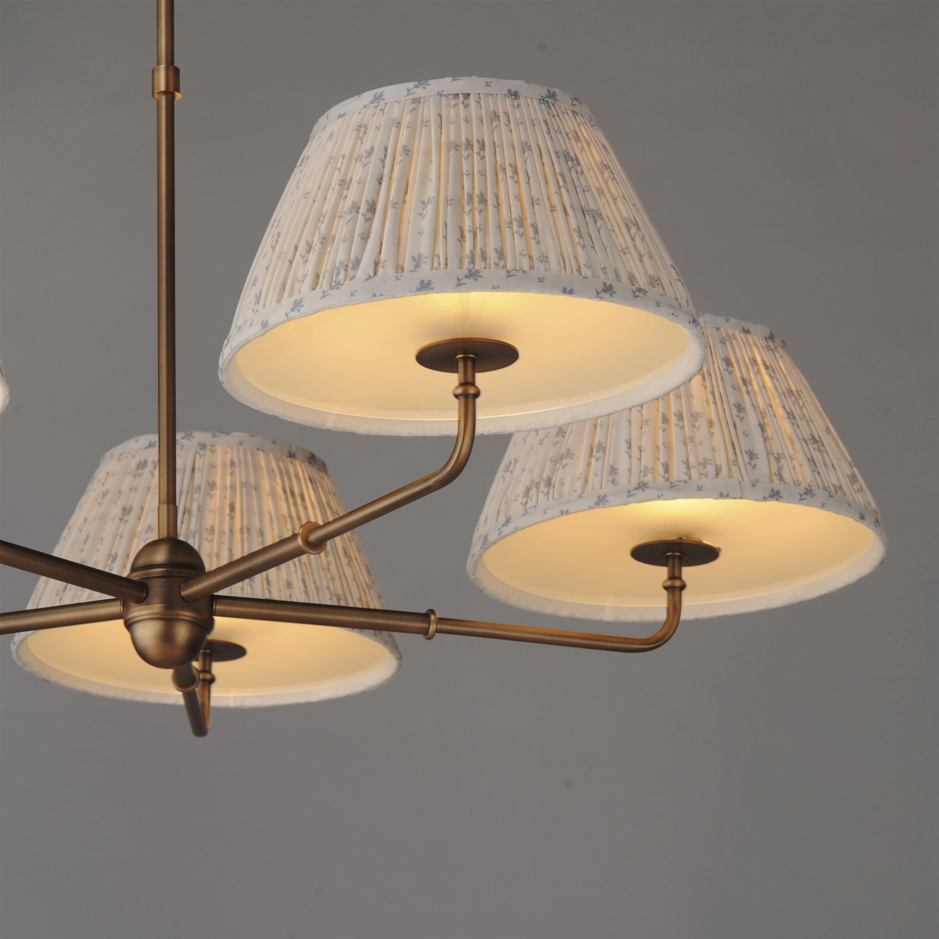 Dunbridge 5 Light 42 inch Weathered Brass Chandelier Ceiling Light