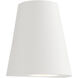 Taper LED 6.25 inch White Outdoor Wall Mount