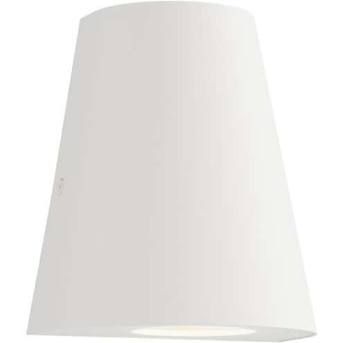 Taper LED 6.25 inch White Outdoor Wall Mount