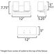 Lateral 2 Light 12 inch Black Bath Vanity Wall Light in Satin White