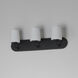 Durham 3 Light 24 inch Black Bath Vanity Wall Light