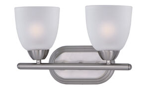 Axis 2 Light 13 inch Satin Nickel Bath Vanity Wall Light