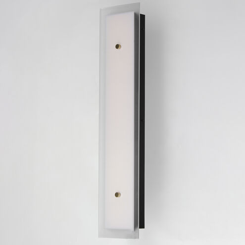 Spectre LED 6.5 inch Black and Natural Aged Brass Bath Vanity Wall Light