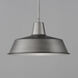 Pier M 1 Light 14 inch Weathered Zinc Outdoor Pendant, X-Large