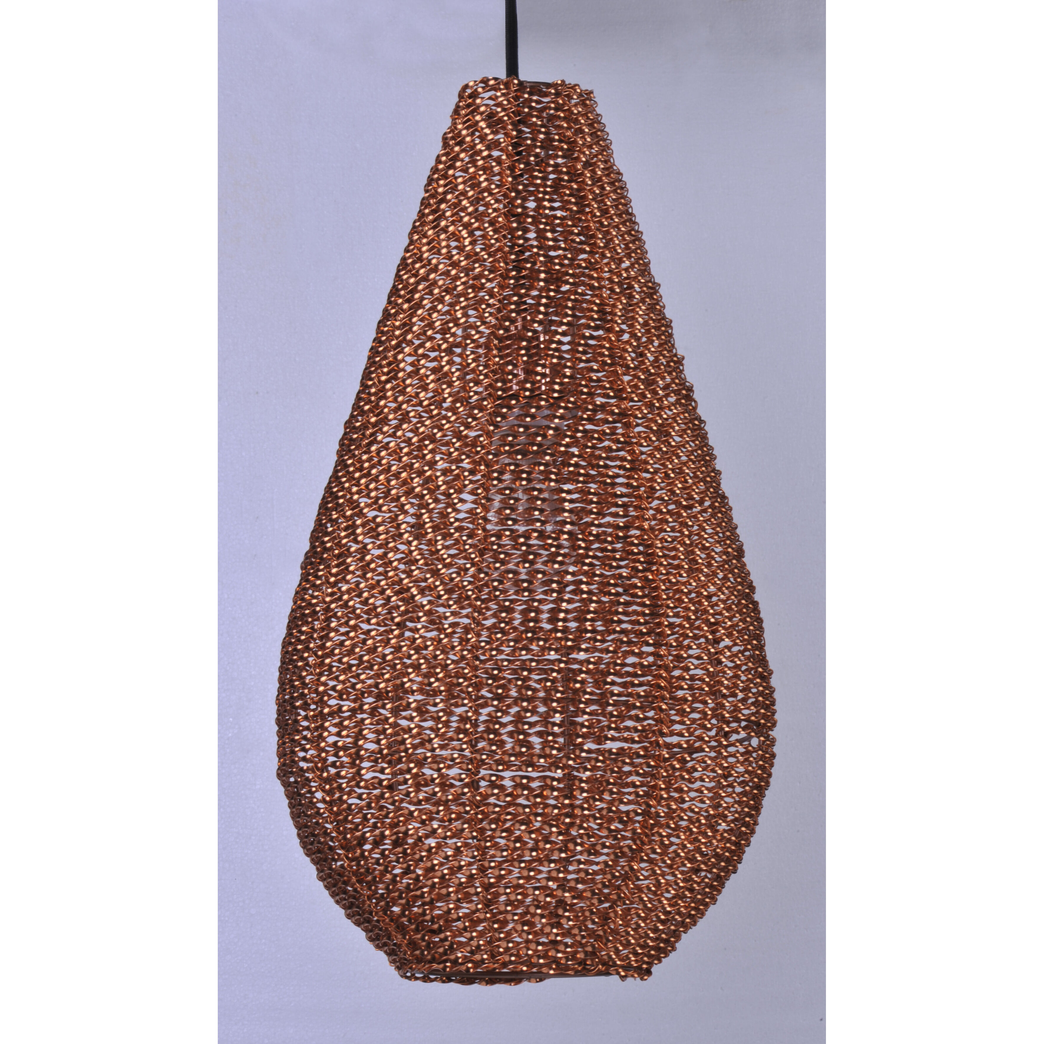Twisp 1 Light 11 inch Copper Single Pendant Ceiling Light