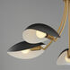 Maris 5 Light 26.5 inch Black and Natural Aged Brass Single-Tier Chandelier Ceiling Light