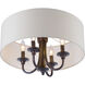 Bongo 4 Light 18 inch Oil Rubbed Bronze Semi-Flush Mount Ceiling Light