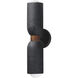 Pompeii 2 Light 5 inch Lava and Black Wall Sconce Wall Light