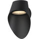 Cape LED 9.25 inch Black Outdoor Wall Mount
