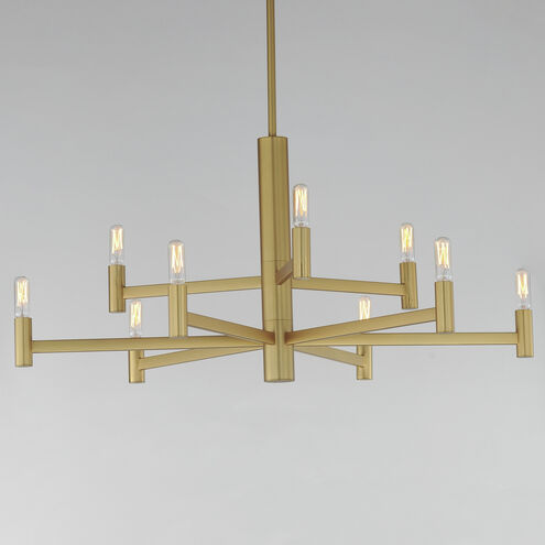 Emana 9 Light 33.5 inch Natural Aged Brass Chandelier Ceiling Light