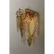 Majestic 3 Light 10.5 inch Gold Leaf Wall Sconce Wall Light