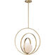 Coronet 1 Light 20.5 inch Satin Brass Single Pendant Ceiling Light