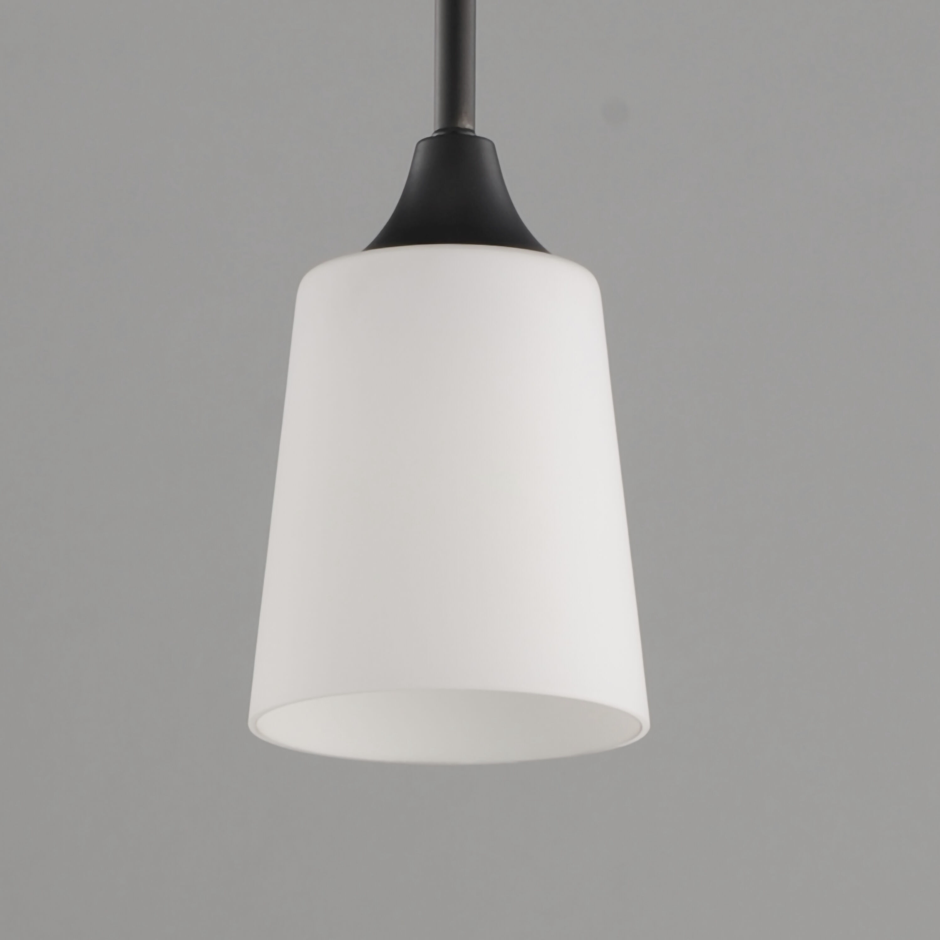 Hudson 1 Light 4.75 inch Black Mini Pendant Ceiling Light in Satin White