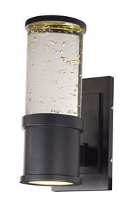 Pillar LED 11 inch Galaxy Black Outdoor Wall Light